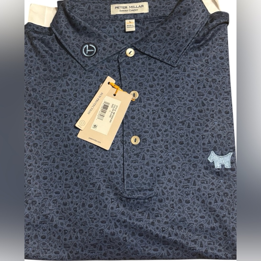 NWT SCOTTY CAMERON GALLERY Circle T  Summer Comfort Polo Scotty Dog L or XXL - Picture 2 of 4